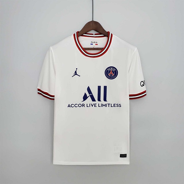 AAA Quality Paris St Germain 21/22 Fourth White Jersey